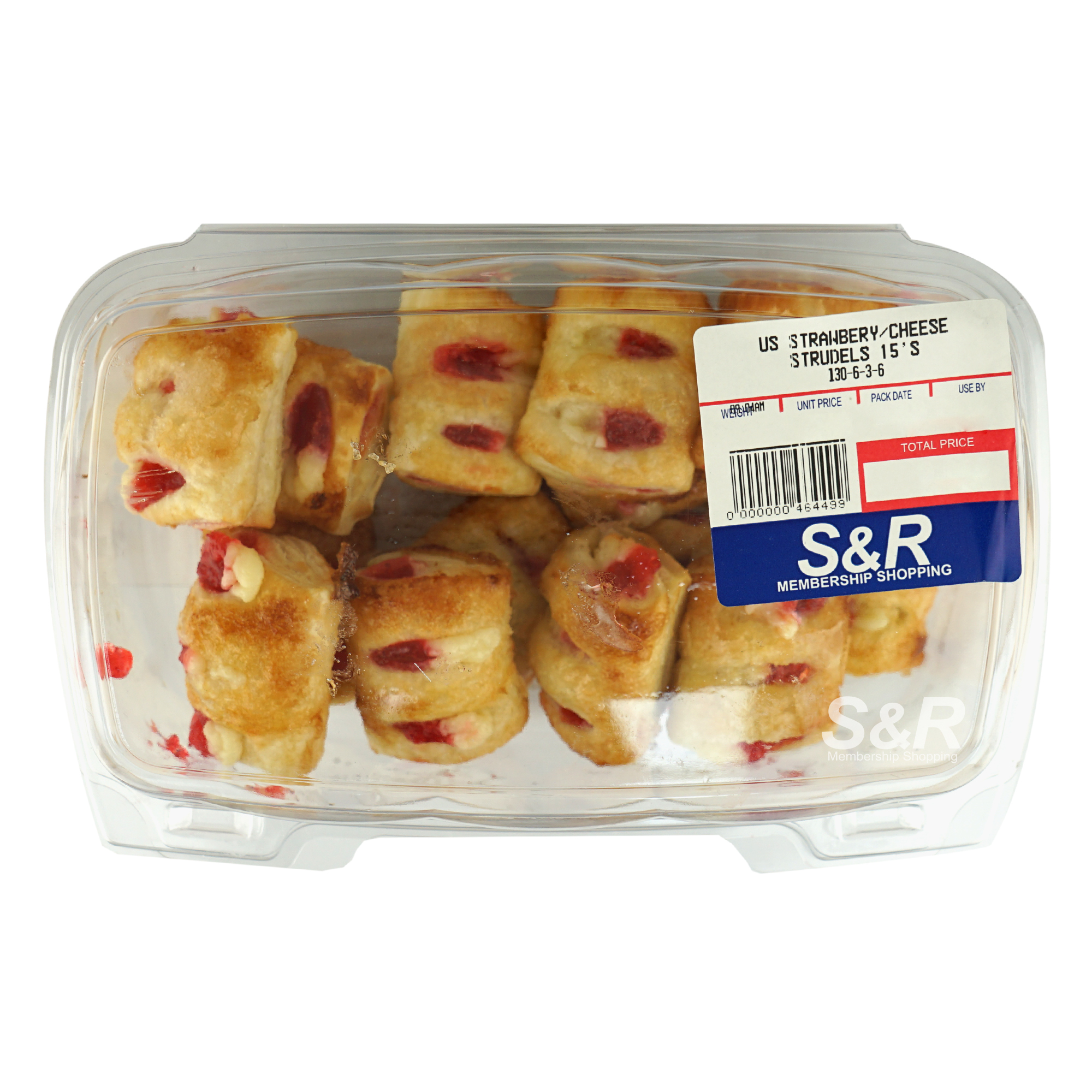 S&R US Strawberry and Cheese Strudels 15pcs S&R US Strawberry and Cheese Strudels 15pcs